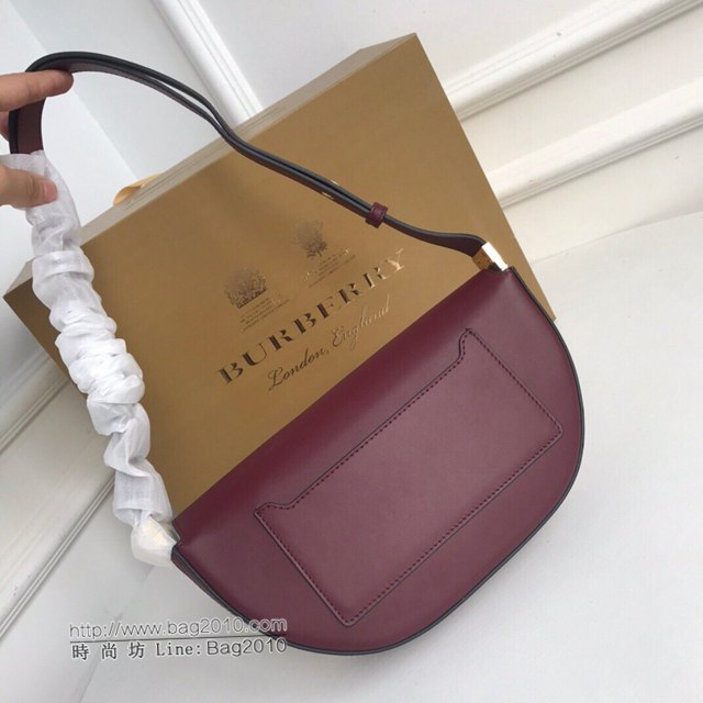 Burberry專櫃新款女包 巴寶莉時裝秀款全皮肩背包  db1170